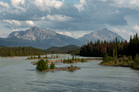 View from the bridge into Jasper